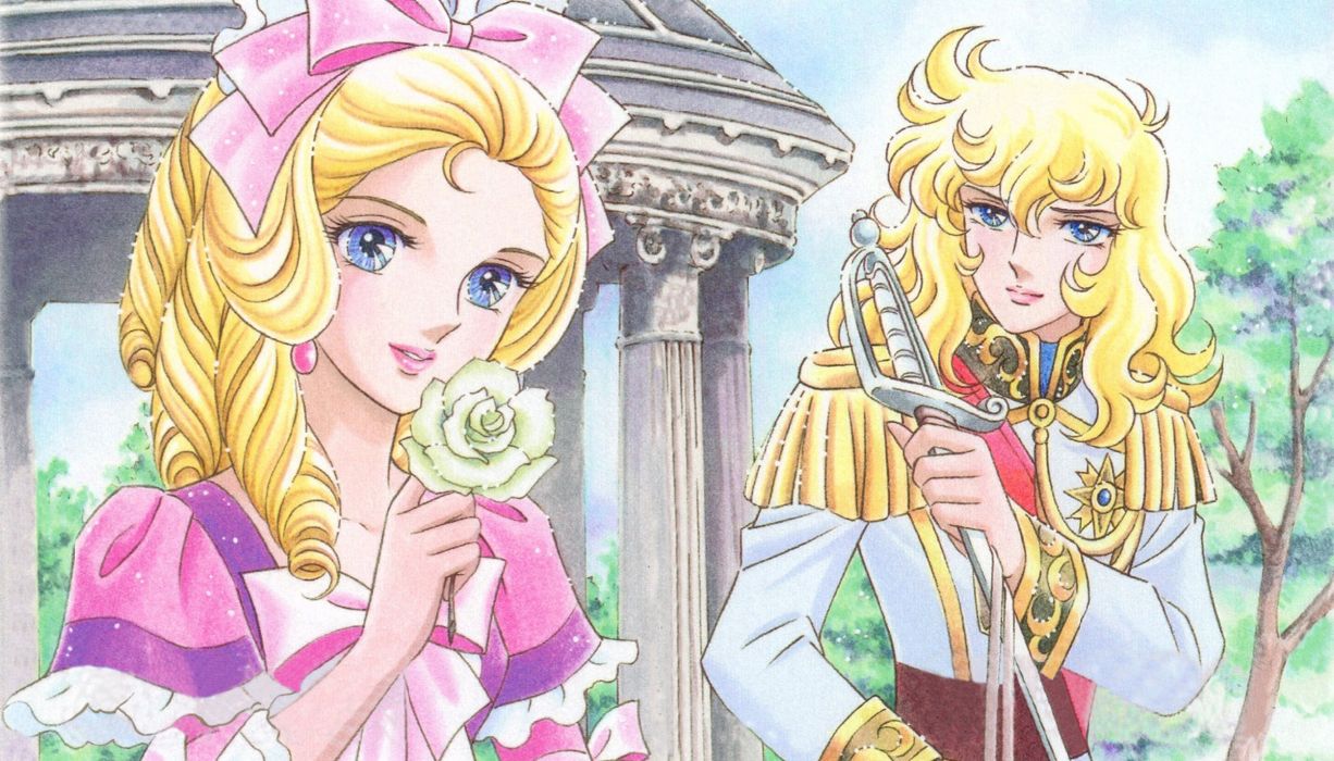 Rose Lady Oscar Flower Blond Anime Wallpaper - Rose Of Versailles , HD Wallpaper & Backgrounds
