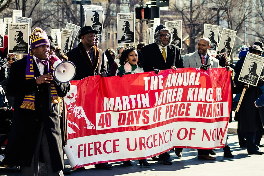 People Rallying On Street At Daytime, March, Martin - Martin Luther King Jr. , HD Wallpaper & Backgrounds