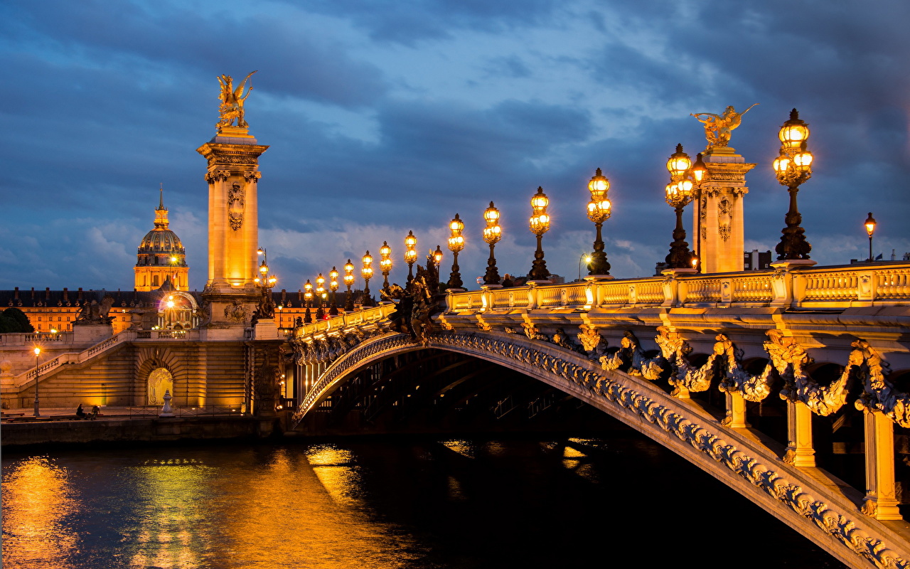 Paris At Night - Les Invalides , HD Wallpaper & Backgrounds