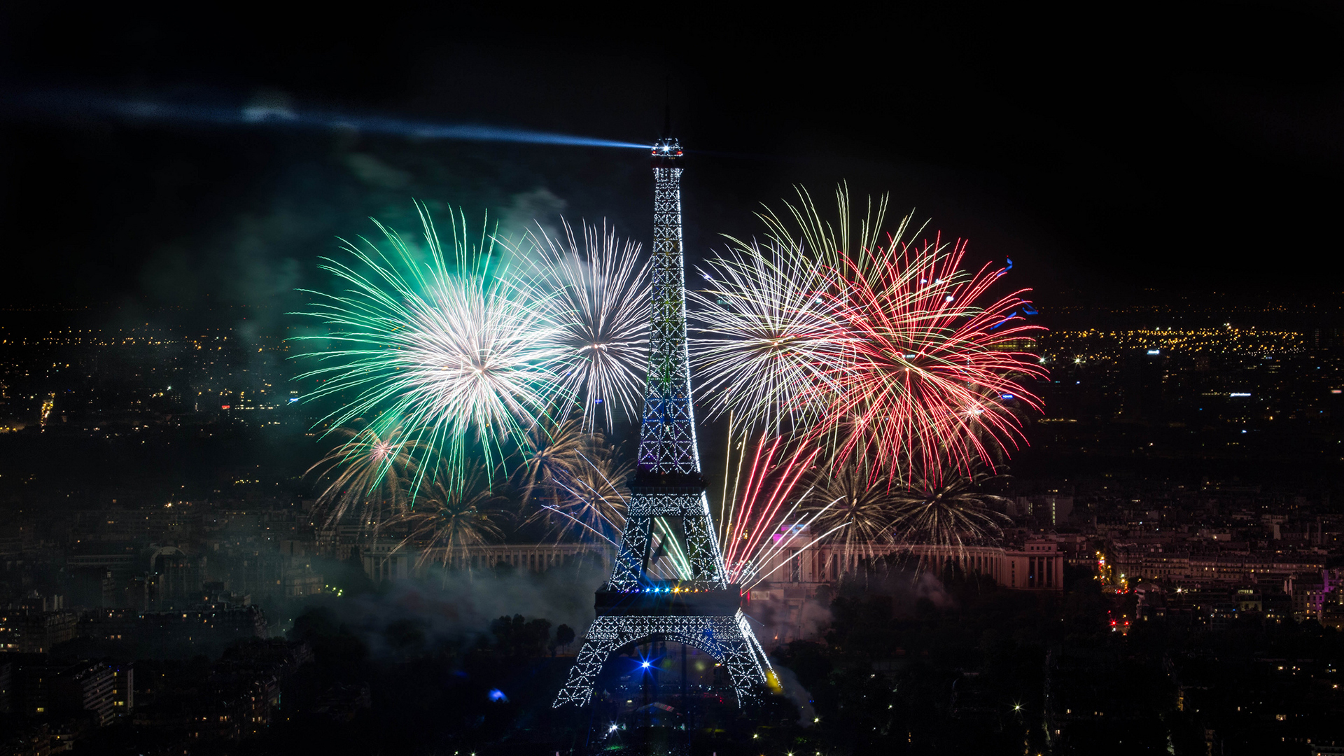 Paris Background Fireworks Hd , HD Wallpaper & Backgrounds