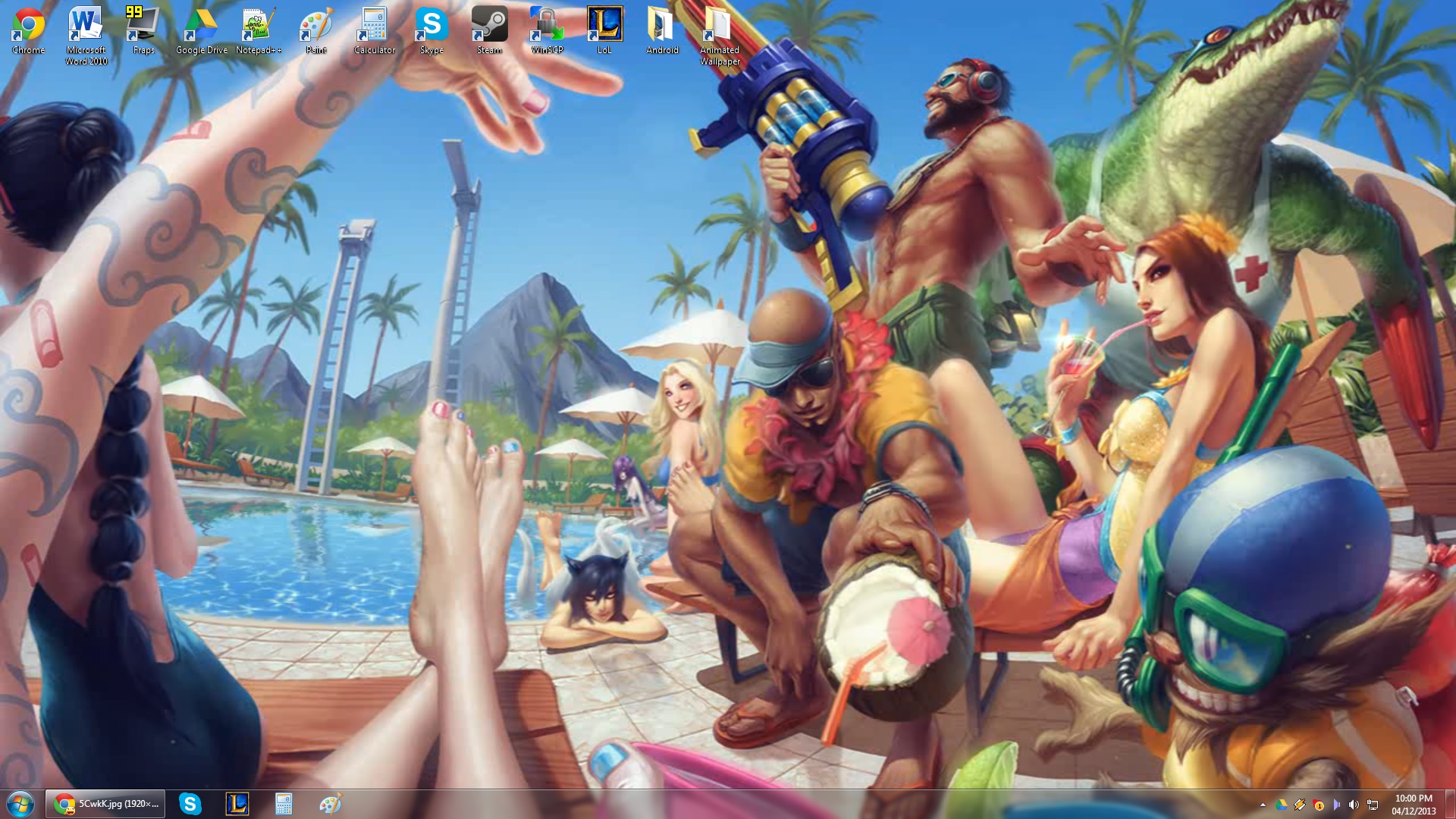 Pool Party Login Screen , HD Wallpaper & Backgrounds