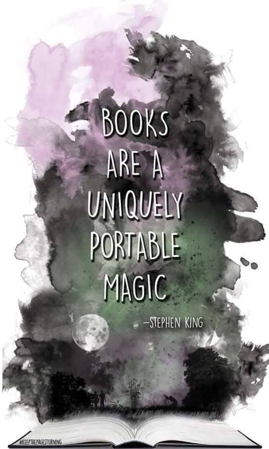 Books Are A Uniquely Portable Magic Stephen King , HD Wallpaper & Backgrounds