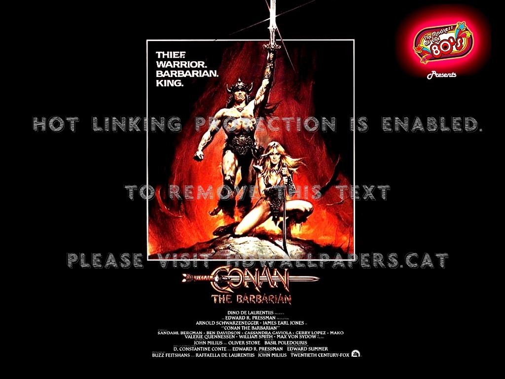 80 S Mania - Conan The Barbarian Poster , HD Wallpaper & Backgrounds
