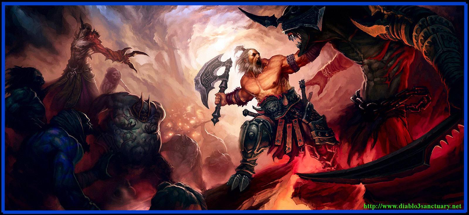 Diablo 3 Barbarian Concept Art Drawing - Conan The Barbarian Concept Art , HD Wallpaper & Backgrounds