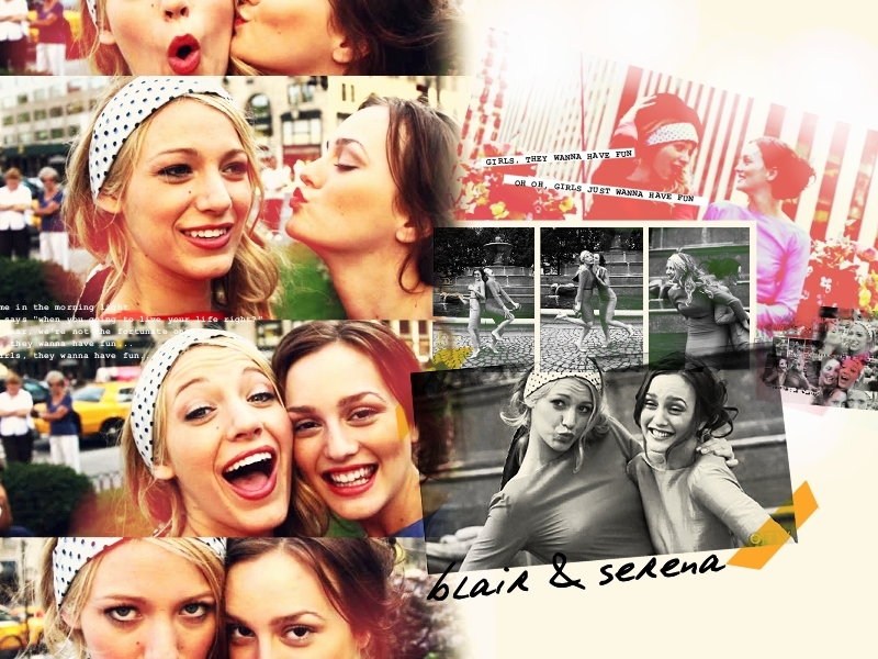 Serena & Blair - Blair Waldorf And Serena Van , HD Wallpaper & Backgrounds