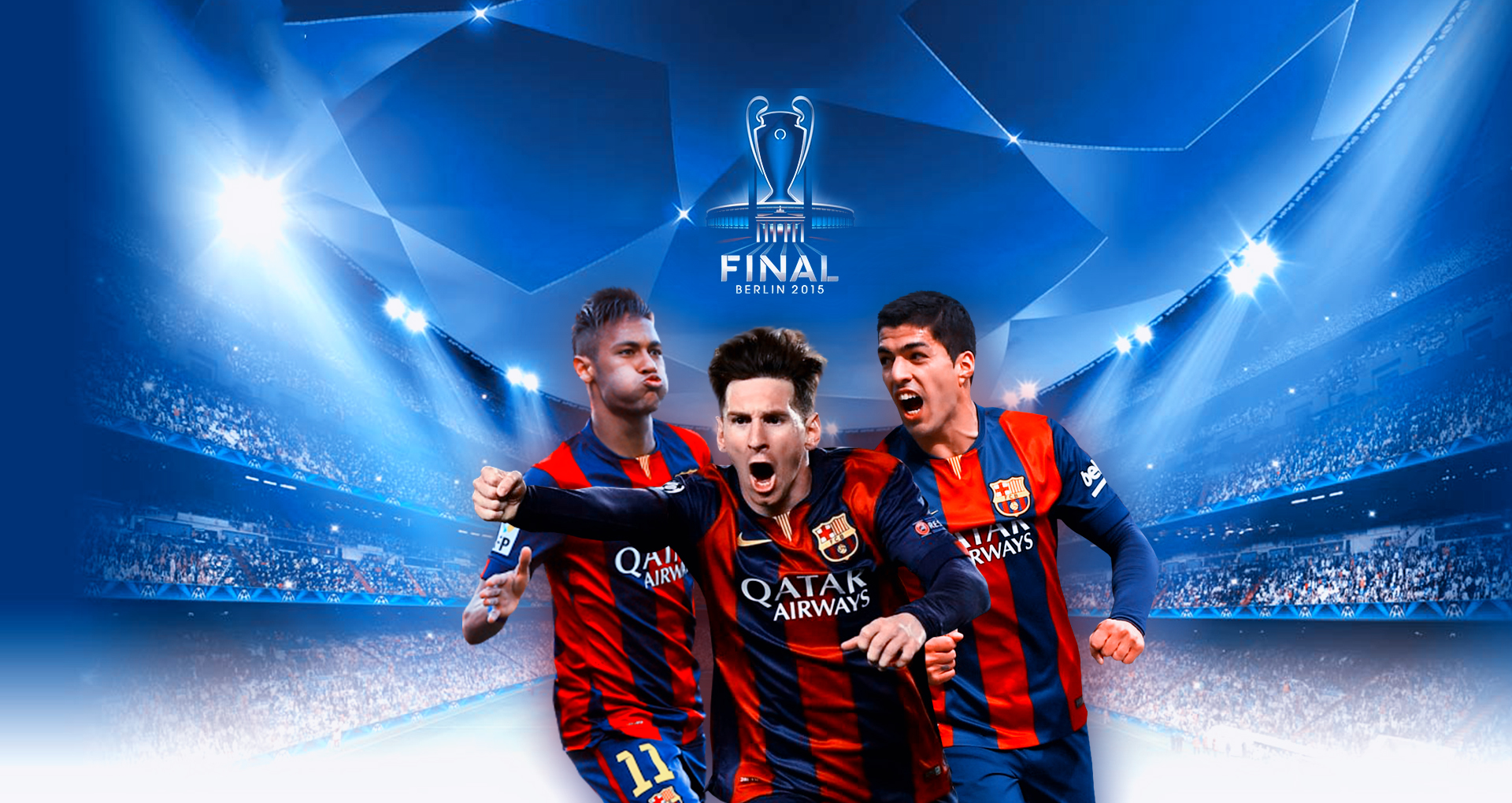 #466868y Fc Barcelona Wallpaper 2016 - Champions League , HD Wallpaper & Backgrounds