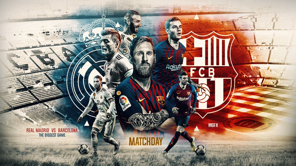 Real Madrid Vs Barcelona Wallpaper 2019 , HD Wallpaper & Backgrounds