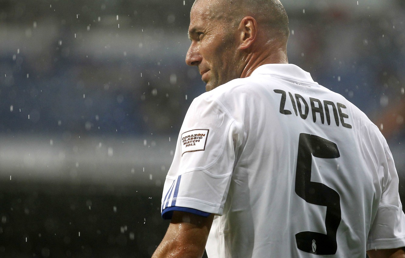 Photo Wallpaper Sport, Football, Male, Real Madrid, - Zidane Real Madrid Player , HD Wallpaper & Backgrounds