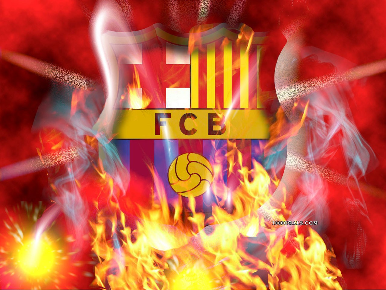 Wallpaper Lambang Barcelona - Barcelona Fc Fire , HD Wallpaper & Backgrounds