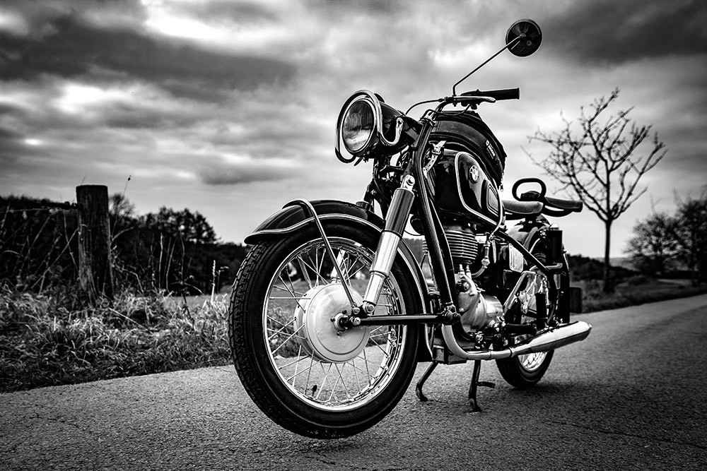 Motorcycle Pictures Black And White , HD Wallpaper & Backgrounds