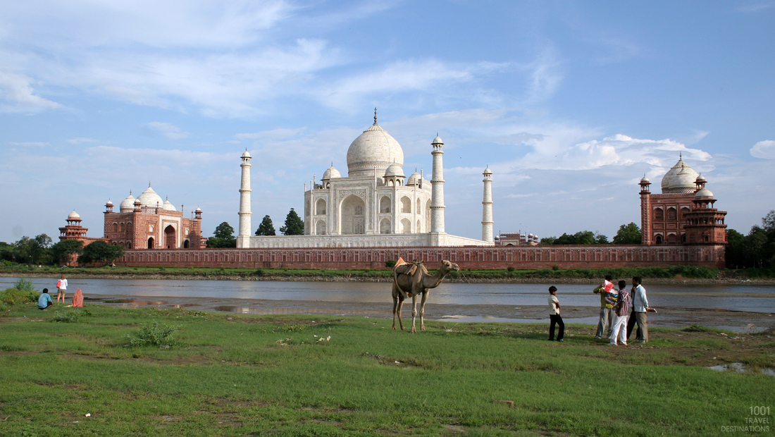 1001 Travel Destinations India Agra Taj Mahal Wallpaper - Taj Mahal , HD Wallpaper & Backgrounds