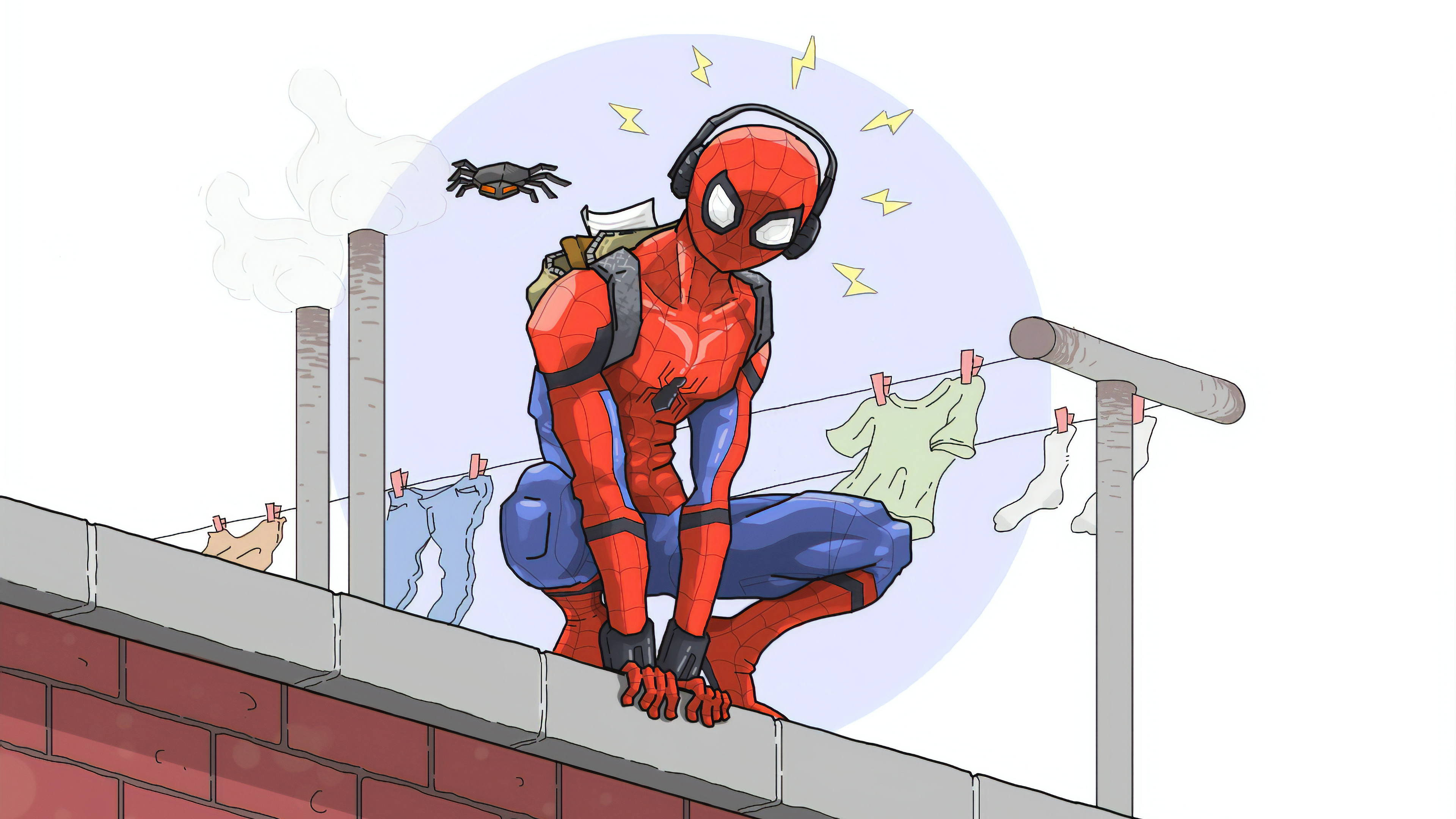 Comics Spider Man Marvel Comics Camera Hd Wallpaper - Spiderman Cartoon Wallpaper 4k , HD Wallpaper & Backgrounds