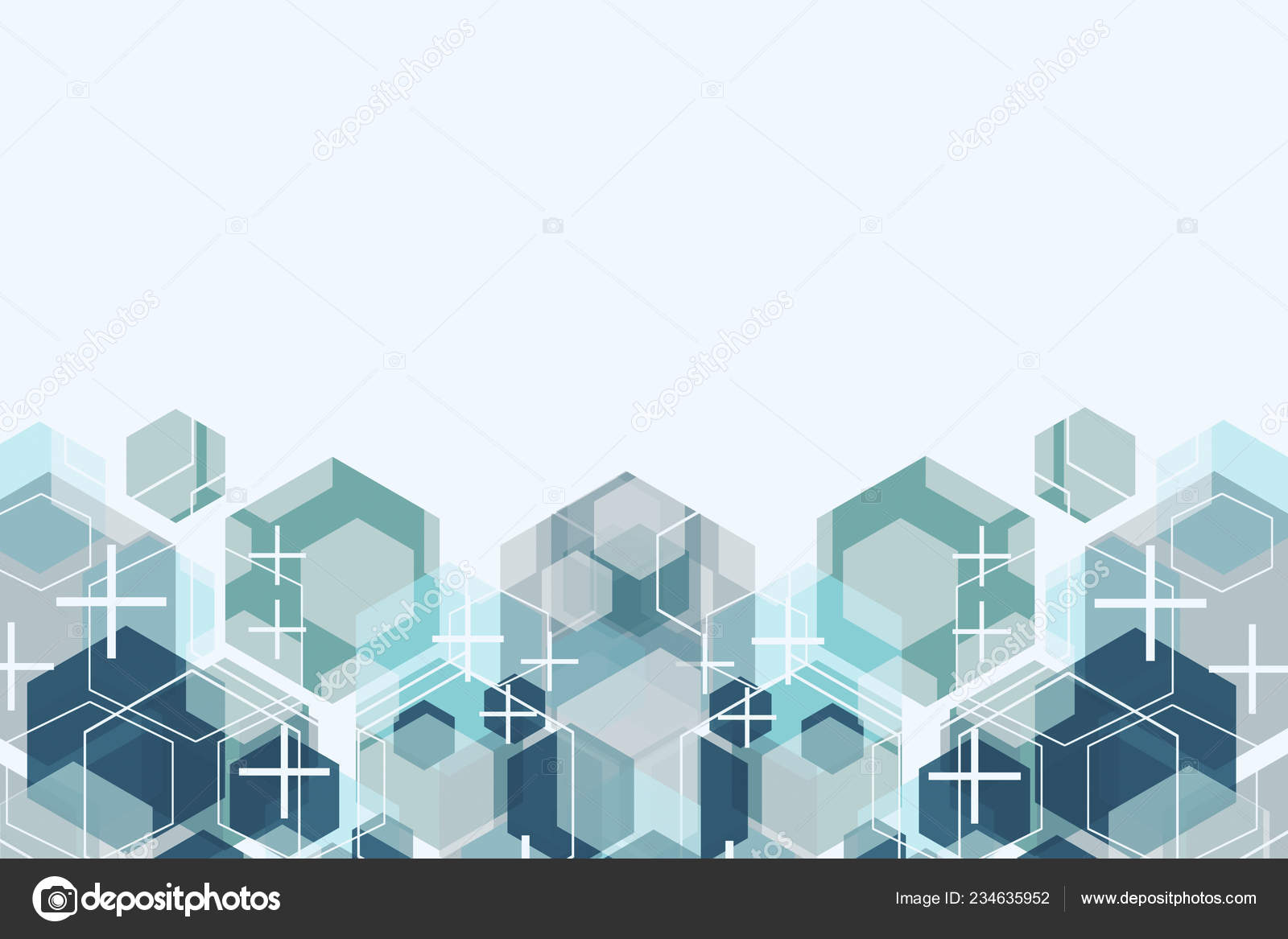 Creative Hexagonal Wallpaper Crosses White Copy Space - White Medicine , HD Wallpaper & Backgrounds