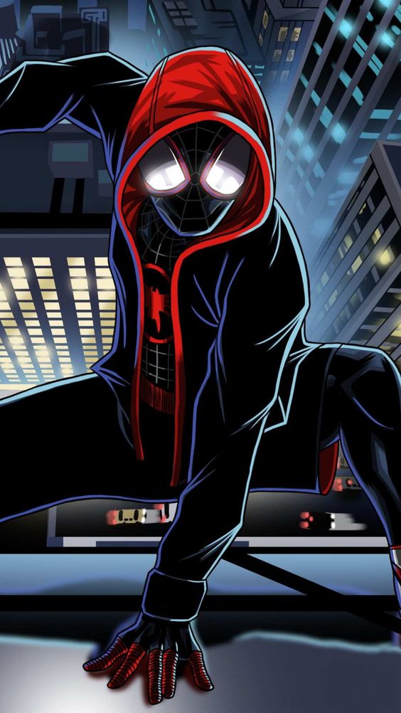 Black Spidey Wallpaper - Comic Spiderman Wallpaper For Iphone , HD Wallpaper & Backgrounds