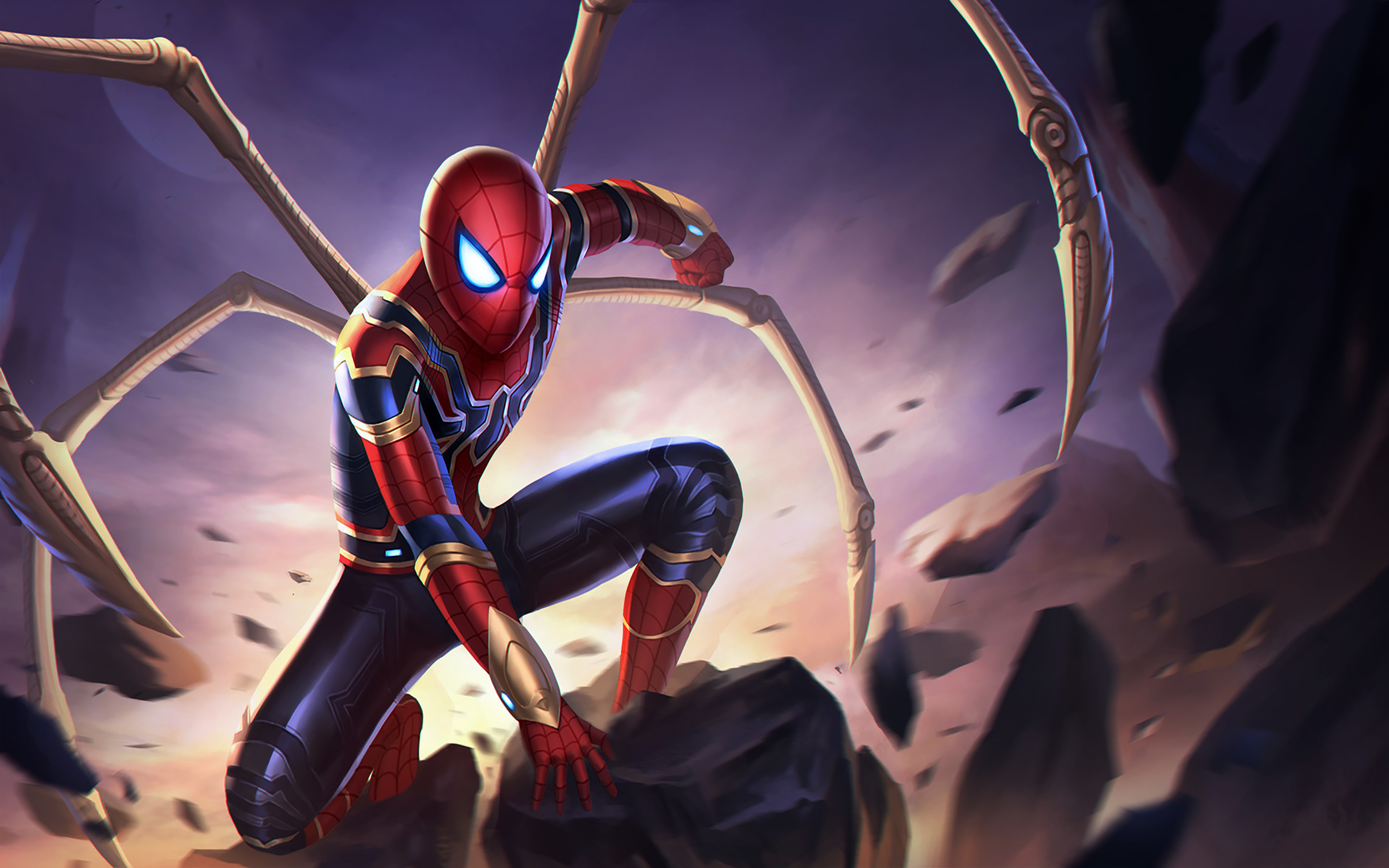 Iron Spider Man Wallpaper Download , HD Wallpaper & Backgrounds