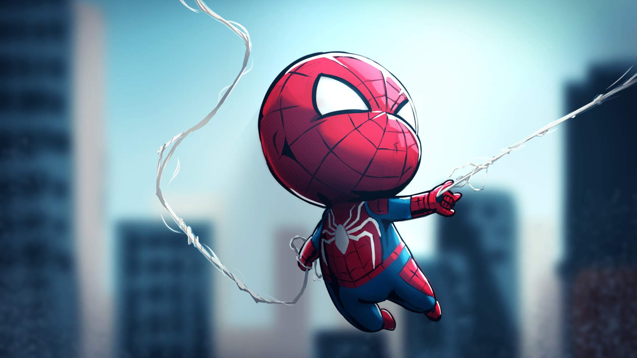 Chibi Spiderman - Spiderman Wallpaper Hd , HD Wallpaper & Backgrounds