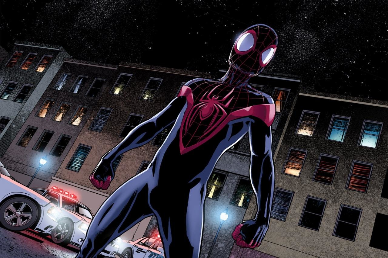 High Resolution Ultimate Spider-man Hd Wallpaper Id - Miles Morales , HD Wallpaper & Backgrounds