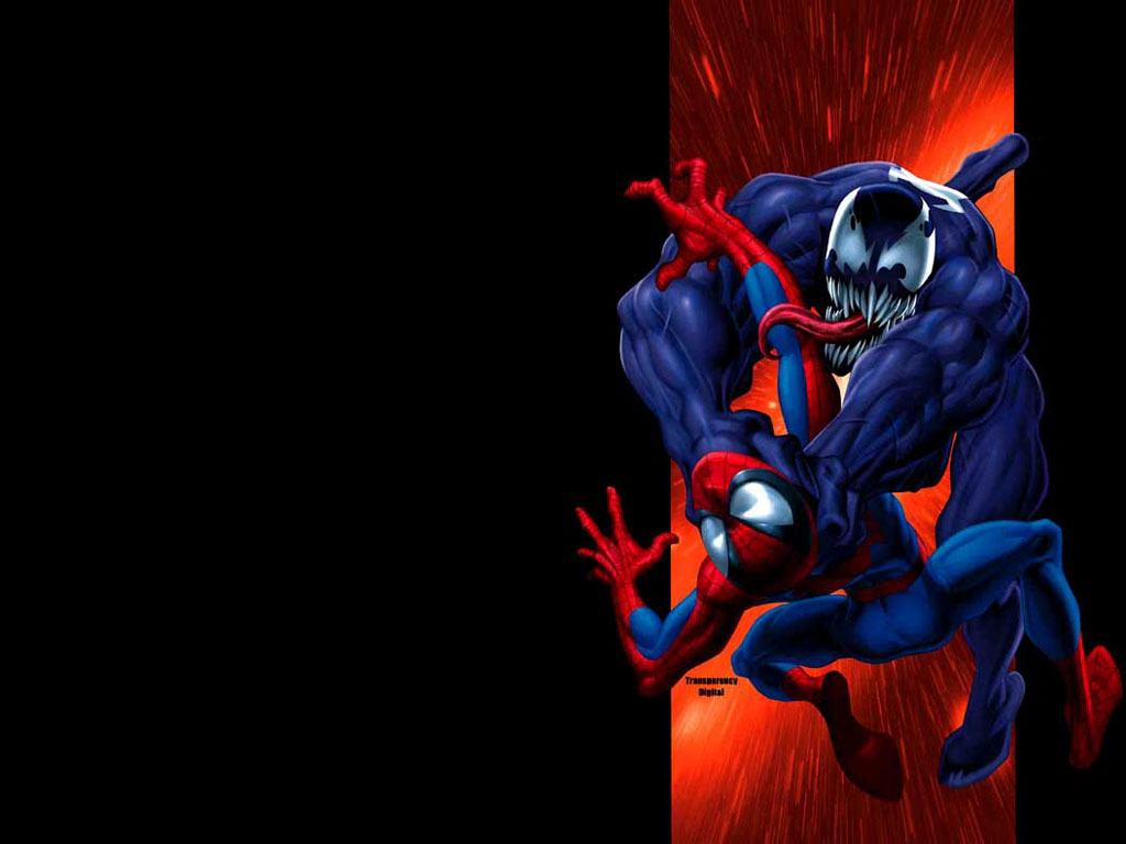 Ultimate Spider Man And Venom, From The Cover Of Ultimate - Ultimate Spiderman Comic Vs Venom , HD Wallpaper & Backgrounds