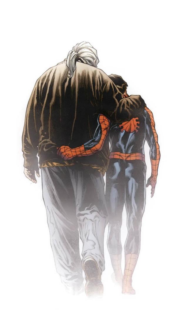 Ultimate Spider Man - Ultimate Spider Man Peter And Uncle Ben , HD Wallpaper & Backgrounds