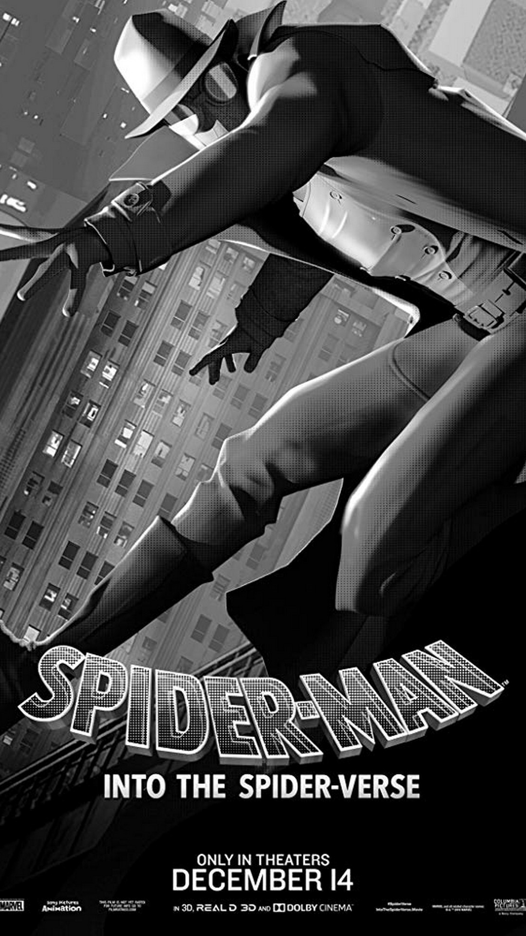 Spider Man Into The Spider Verse 2018 Mobile Wallpaper - Spider Noir Spider Verse , HD Wallpaper & Backgrounds