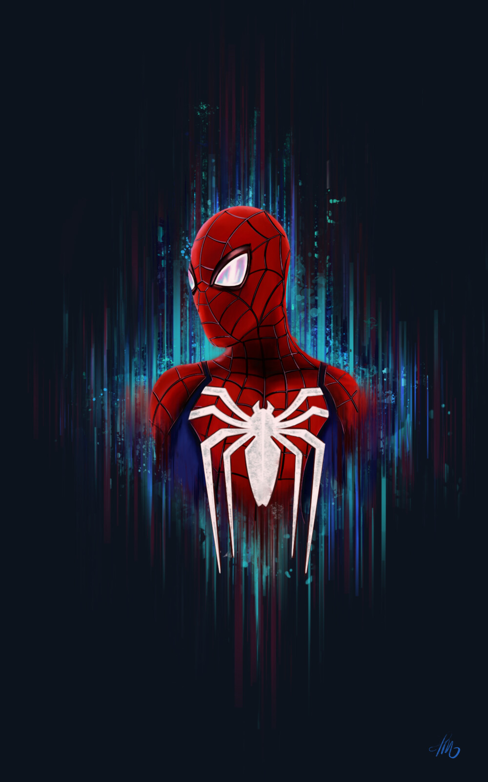 Spider Man Wallpaper Painting , HD Wallpaper & Backgrounds