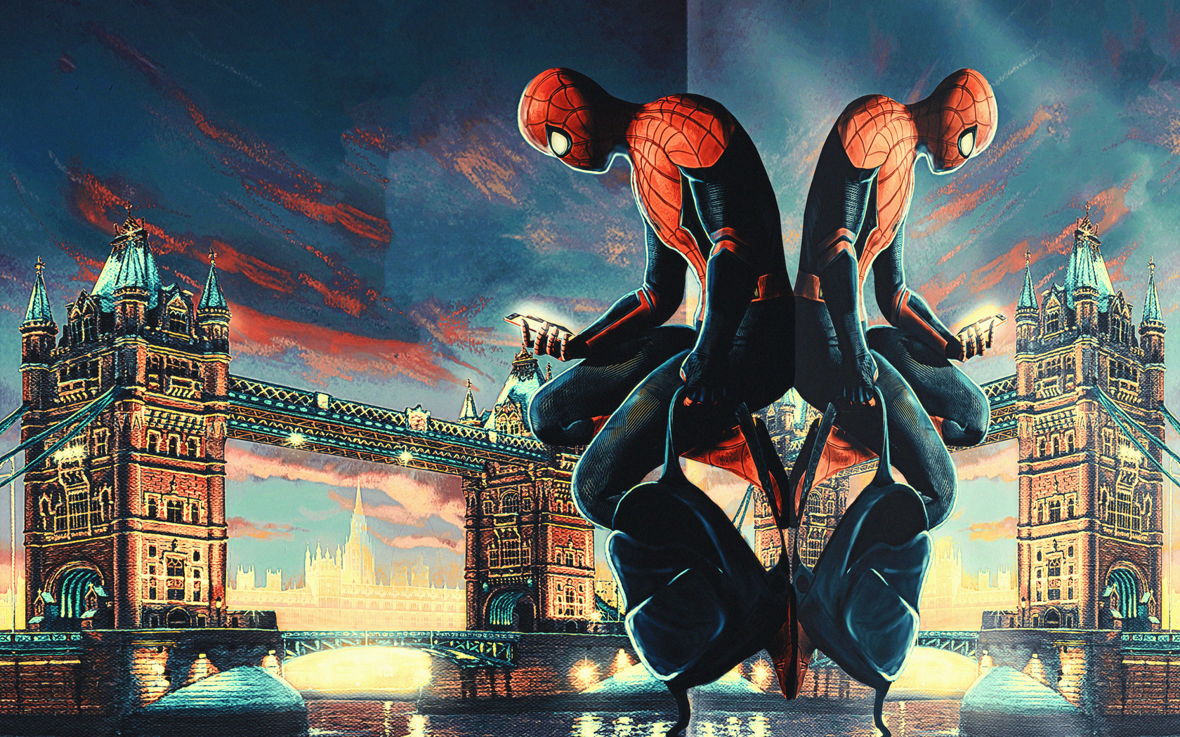Spider Man Checks His Cell , HD Wallpaper & Backgrounds