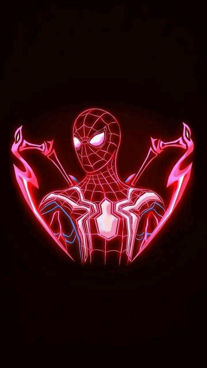 Spider Man Hd Wallpapers For Android Apk Download - Spiderman Neon Wallpaper Hd , HD Wallpaper & Backgrounds