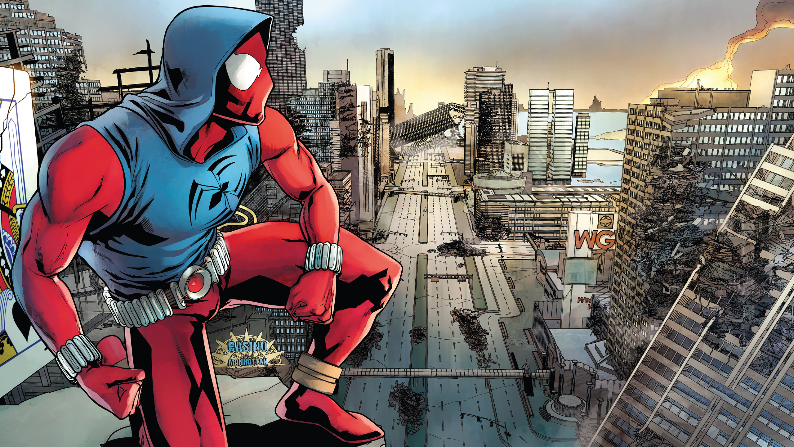Scarlet Spider-man - Will Sliney Spider Man , HD Wallpaper & Backgrounds