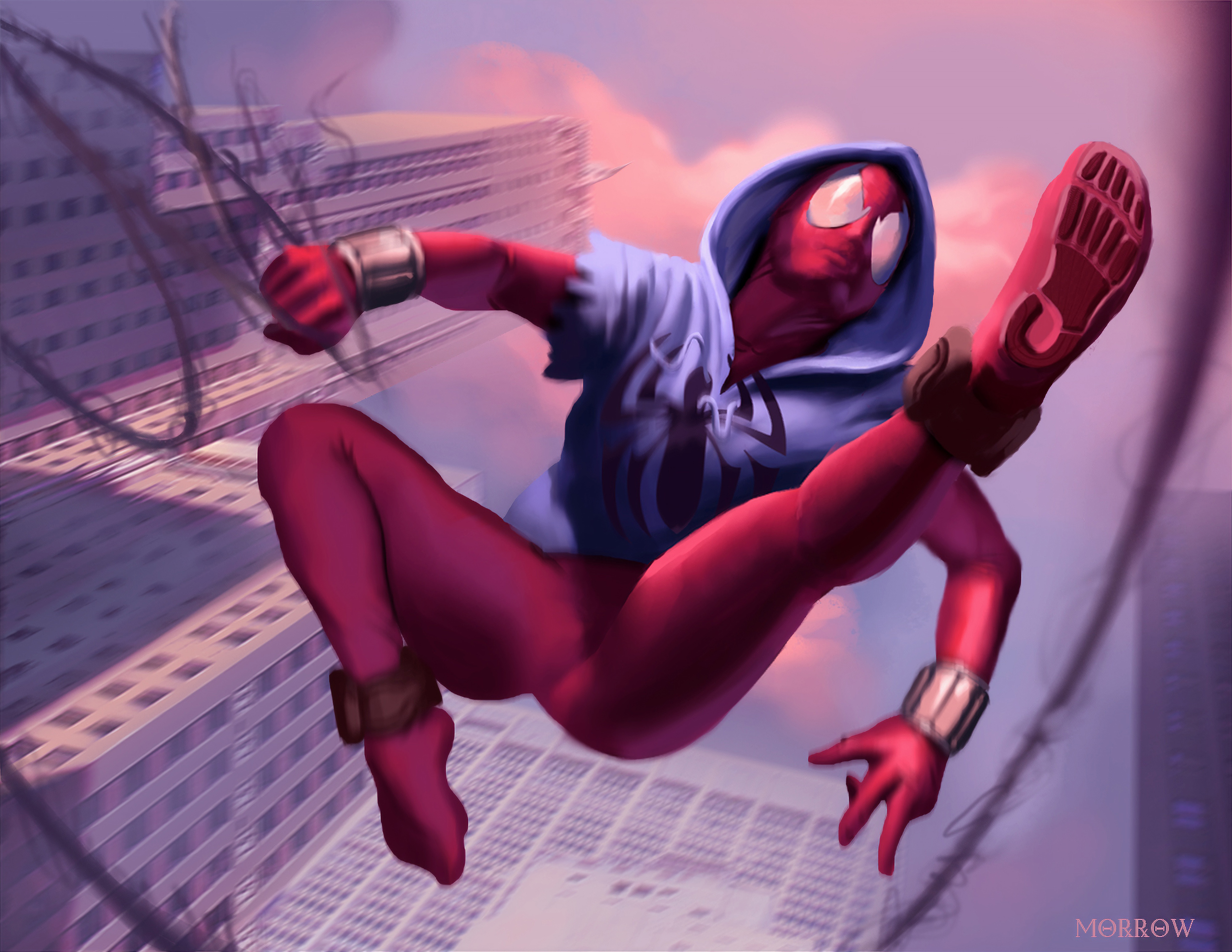 Comics Spider Man Marvel Comic Hd Wallpaper Background - Scarlet Spider Art , HD Wallpaper & Backgrounds