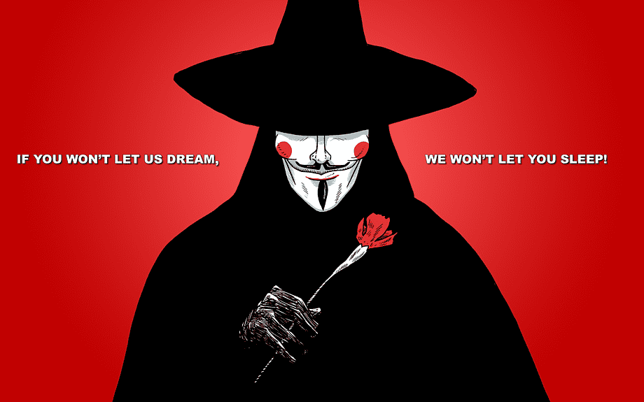 V For Vendetta Iphone Desktop Quotation, Anonymous - If You Won T Let Us Dream , HD Wallpaper & Backgrounds