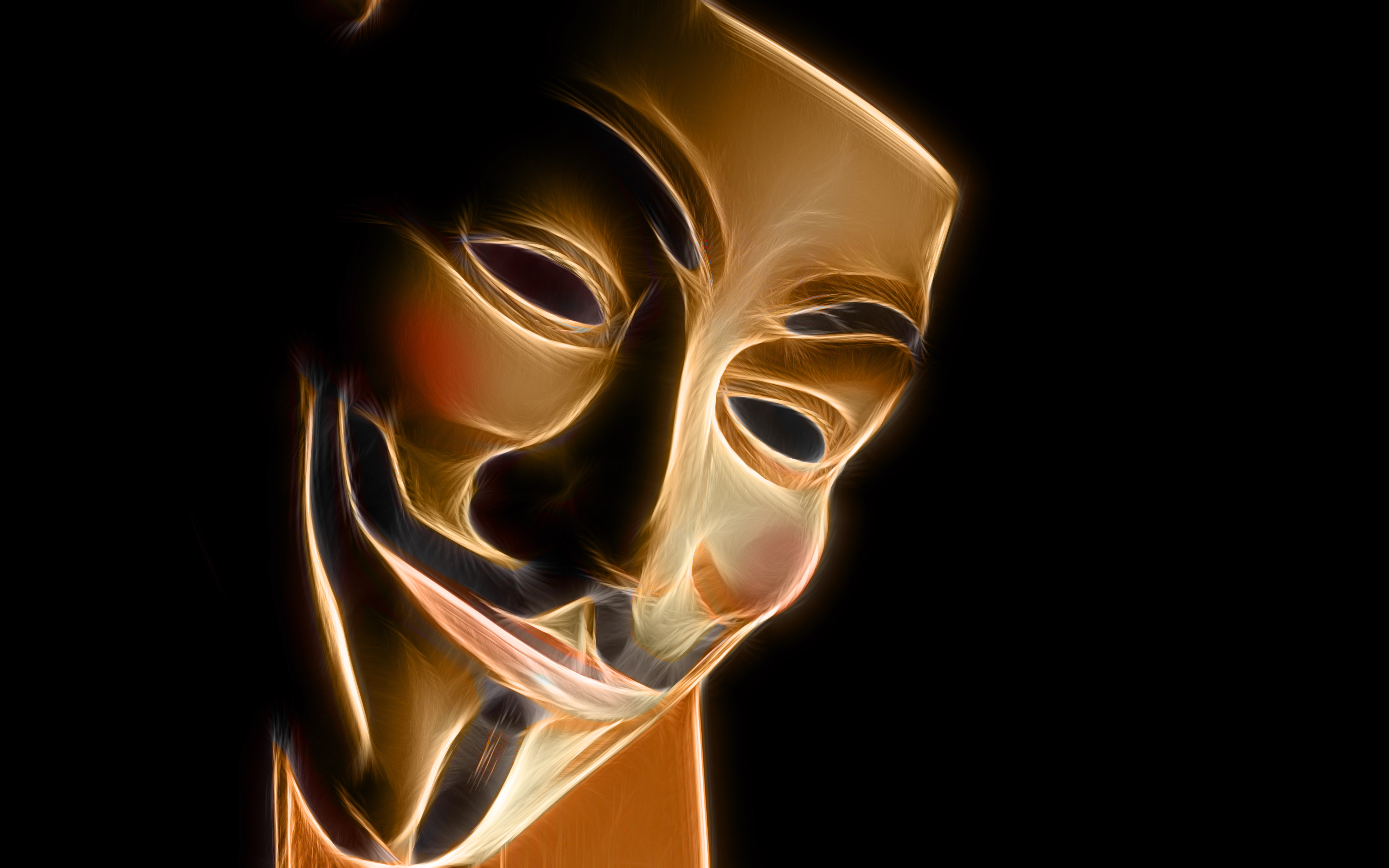 Film Anonymous Mask Wallpaper 3d , HD Wallpaper & Backgrounds