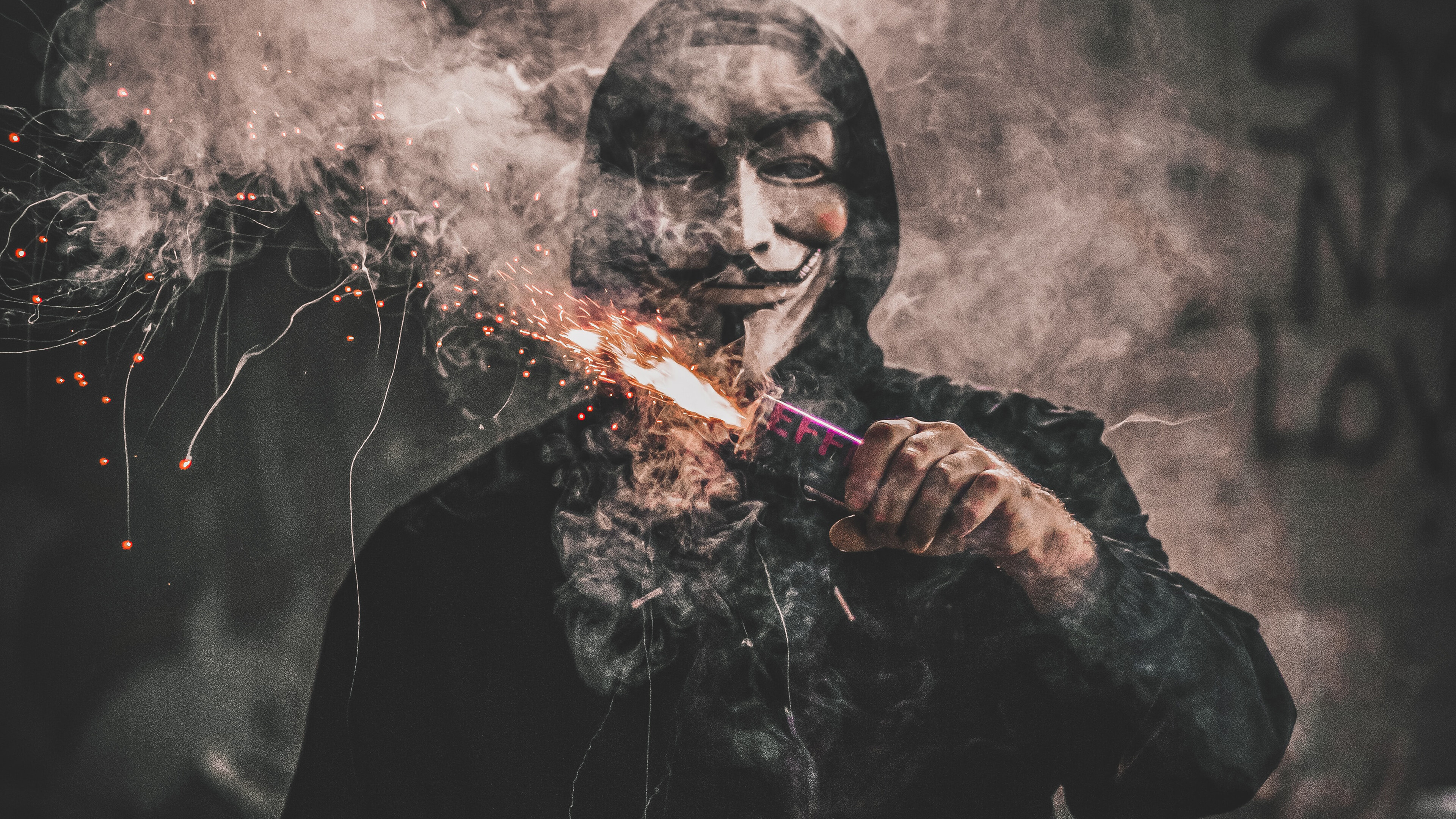 Anonymous, Mask, Photography, 4k Wallpaper - Full Hd 4k Anonymous , HD Wallpaper & Backgrounds