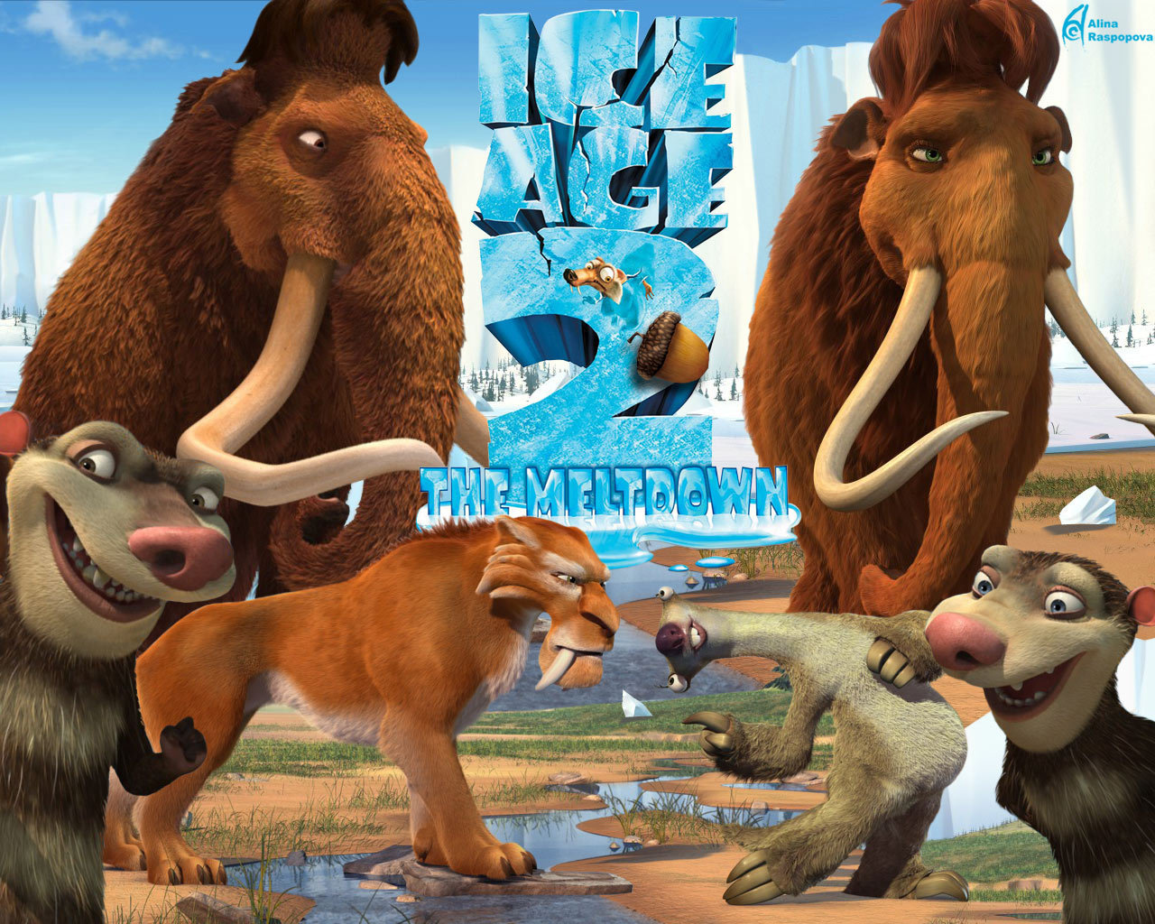Ice Age 2 Wallpapers - Ice Age 2 Hd , HD Wallpaper & Backgrounds