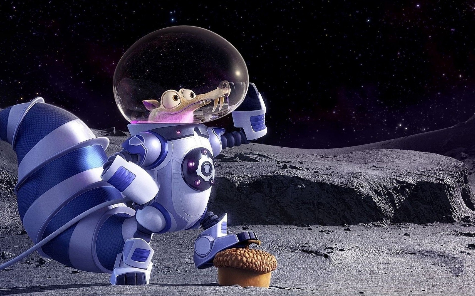 Ice Age Squirrel In Space , HD Wallpaper & Backgrounds