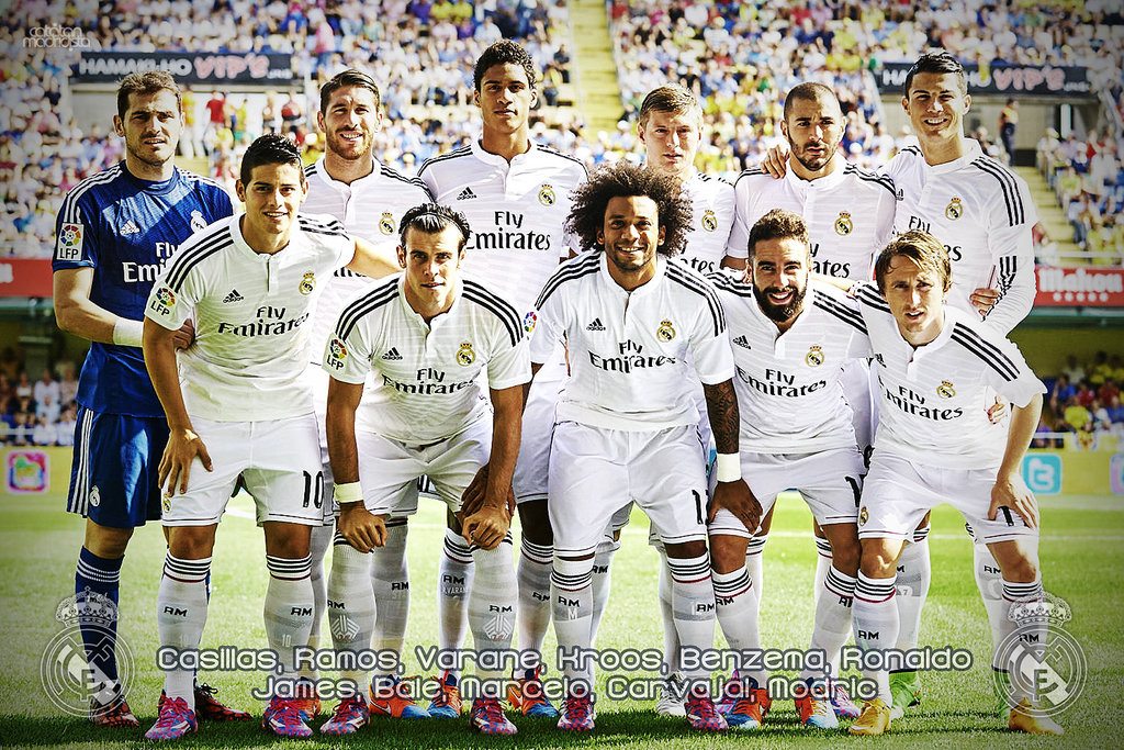 Real Madrid 2014 15 Squad Wallpaper - Real Madrid 14 15 Team , HD Wallpaper & Backgrounds
