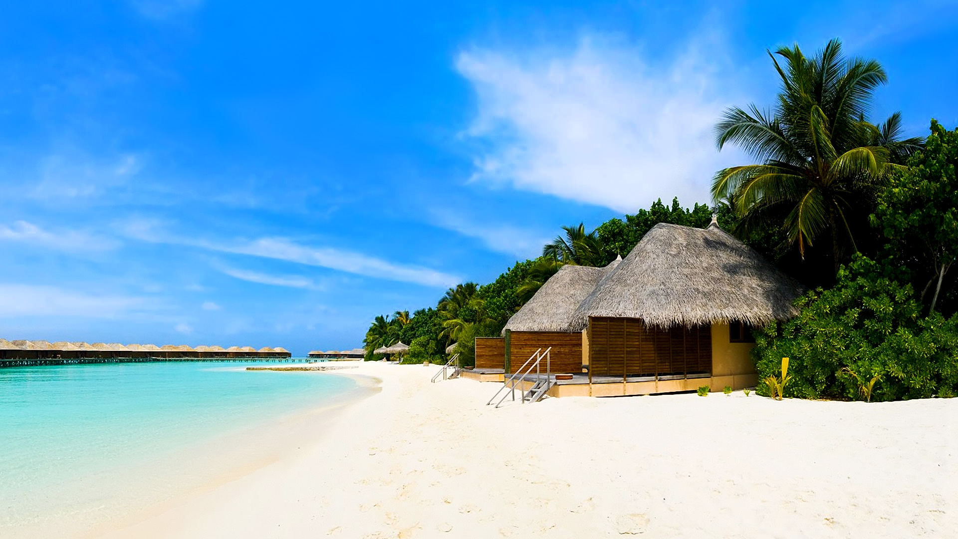 Tropical Island Beach House , HD Wallpaper & Backgrounds