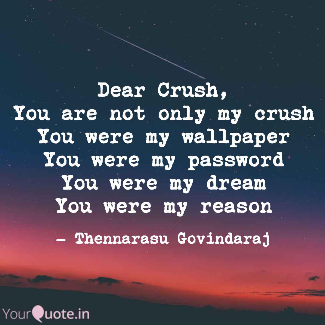 Dear Crush You Not Only My Crush You My Wallpaper You - Real Friend Will Correct You , HD Wallpaper & Backgrounds