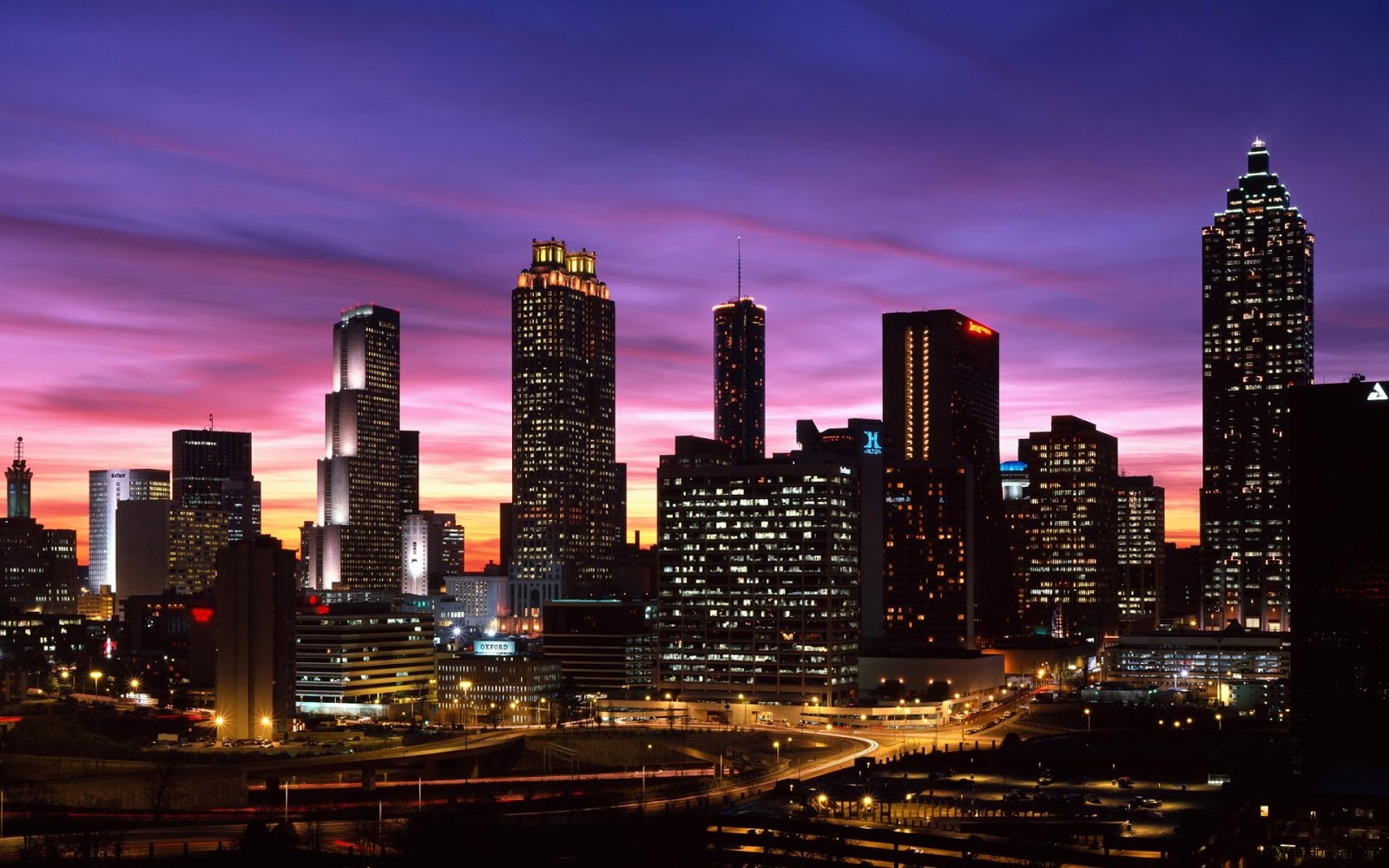 Is Complete, You Can Set City Background 18299 As Your - Atlanta Skyline , HD Wallpaper & Backgrounds