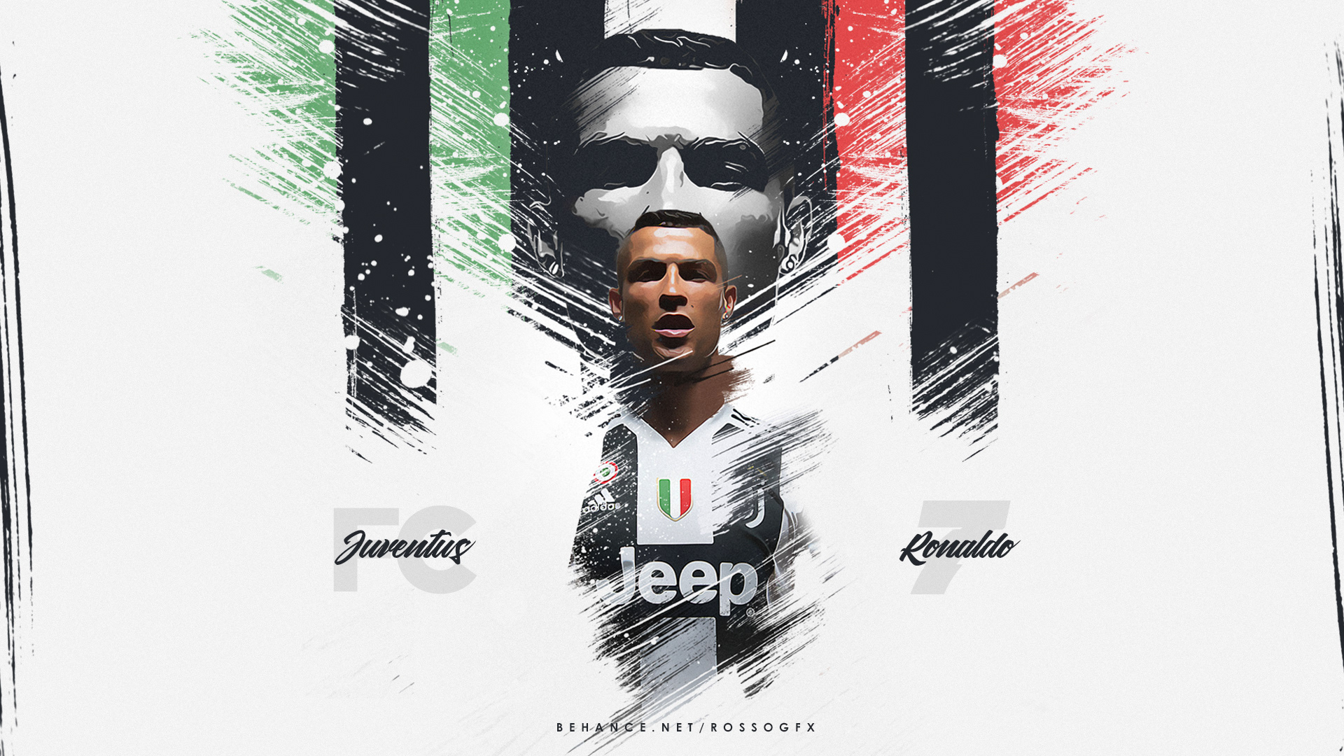 Cristiano Ronaldo Wallpaper Real Madrid - Cristiano Ronaldo Juventus Flag , HD Wallpaper & Backgrounds