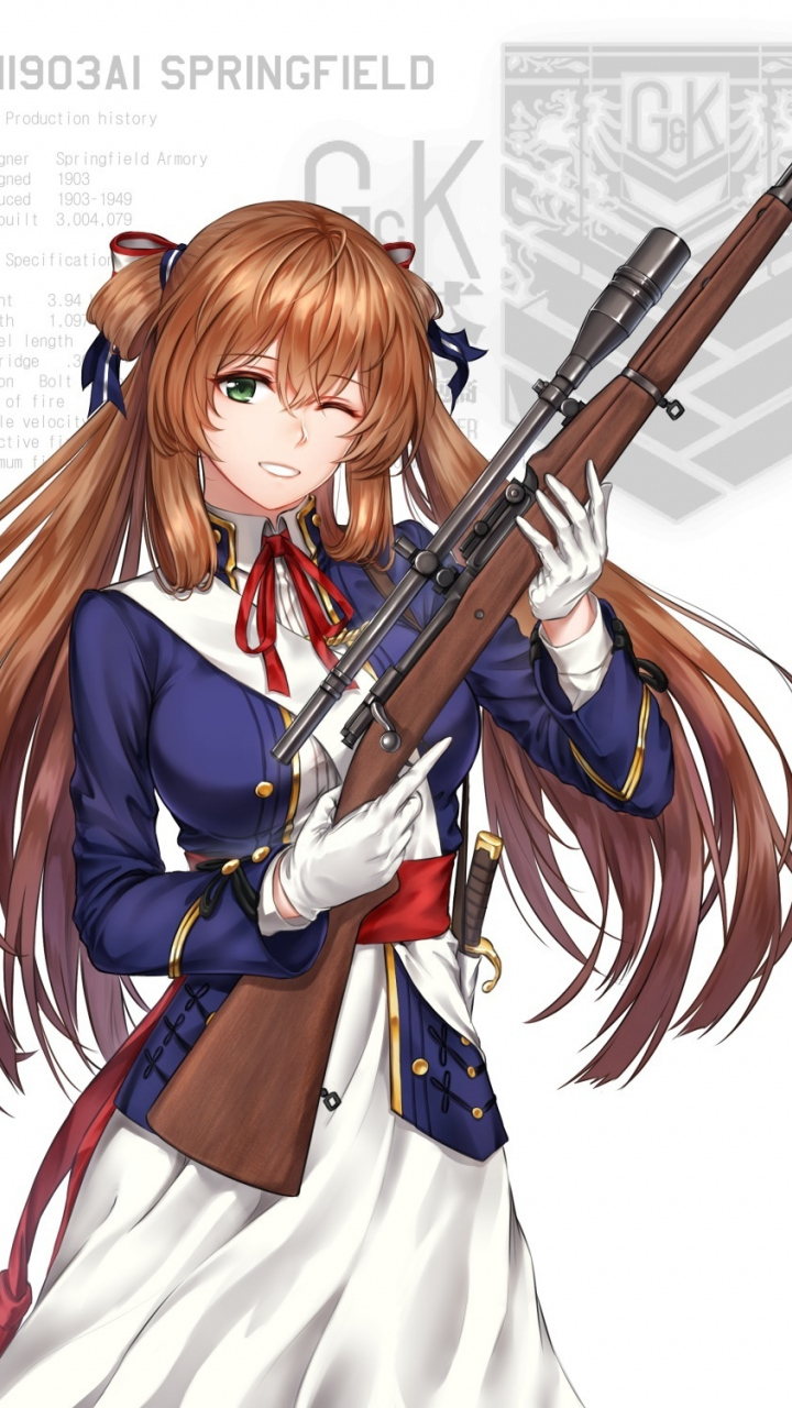 Springfield M1903 Girls Frontline , HD Wallpaper & Backgrounds