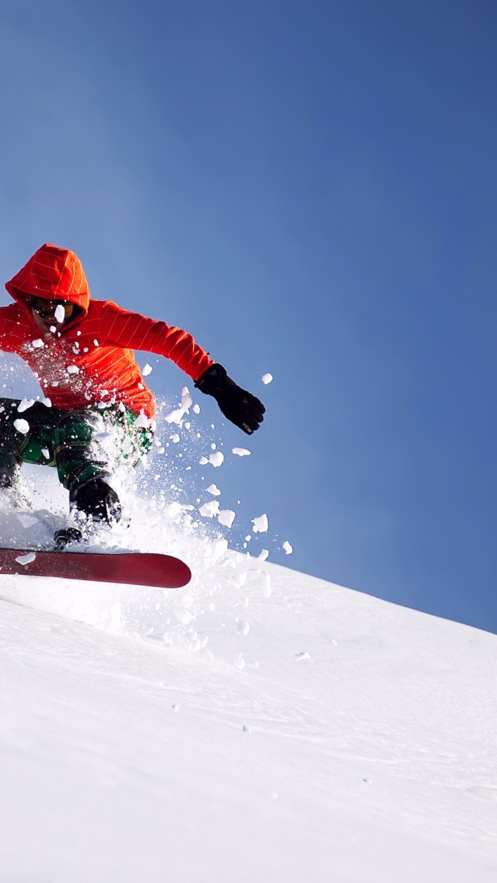 Snowboard, Man, Clean Sky , HD Wallpaper & Backgrounds