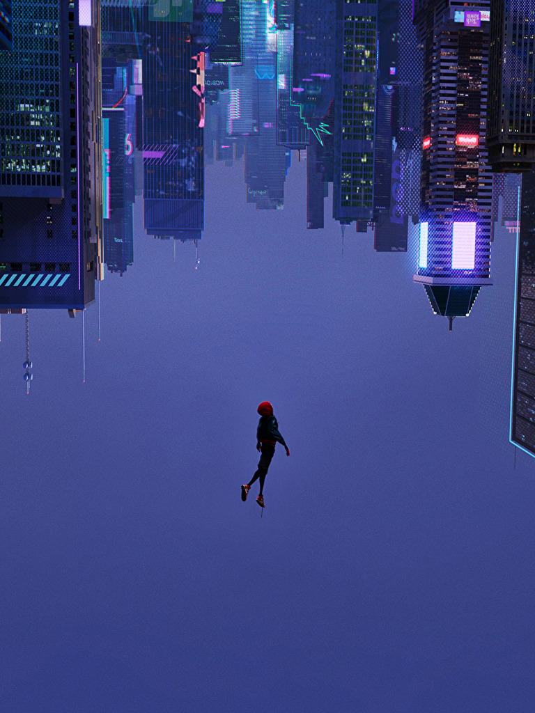 Spider Man Into The Spider Verse Leap , HD Wallpaper & Backgrounds