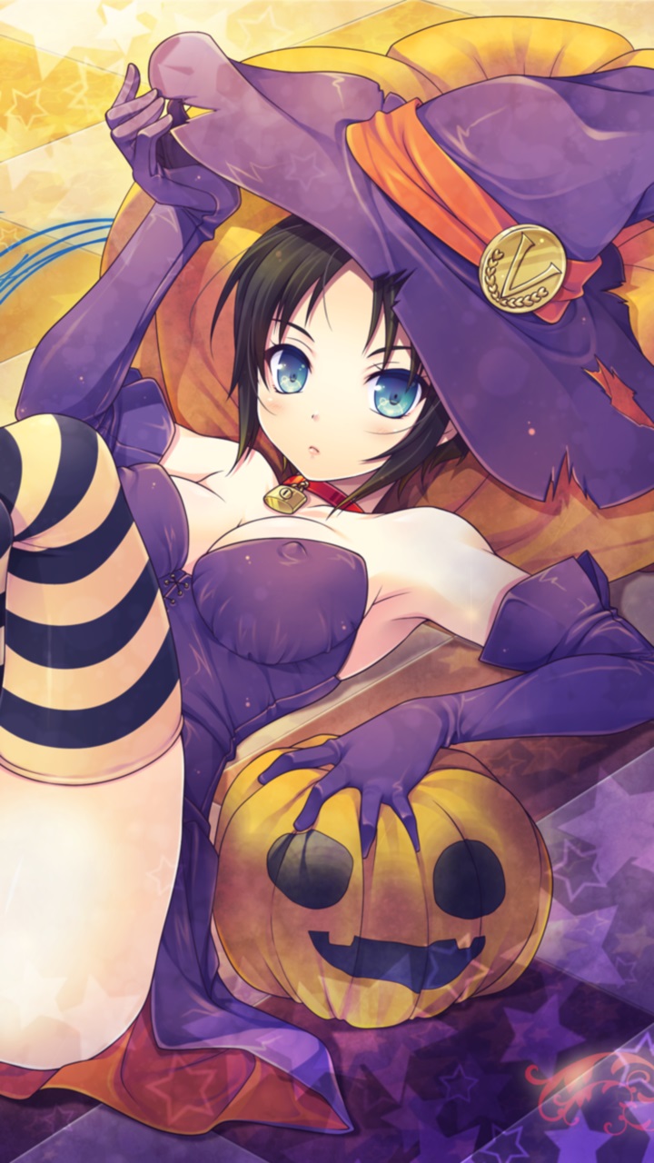 Anime Halloween - Halloween Anime Wallpaper Phone , HD Wallpaper & Backgrounds