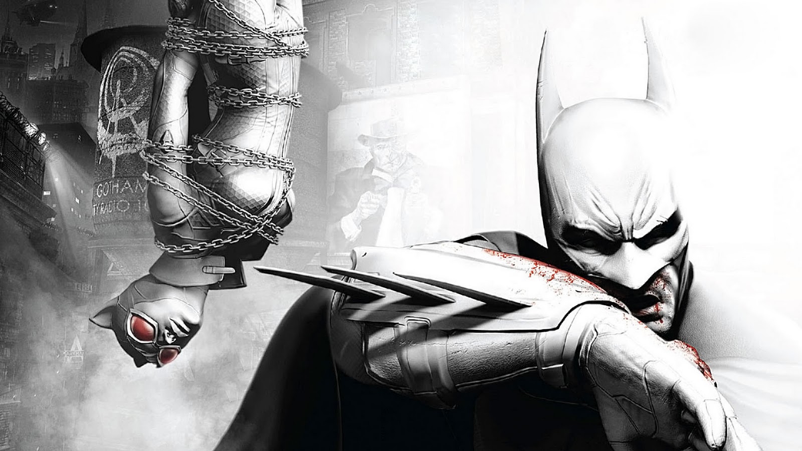 Batman Arkham City Wallpaper Hd 1080p Resolution - Batman Arkham City Batman Blood , HD Wallpaper & Backgrounds