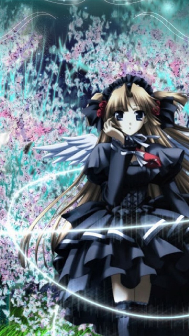 Anime Angel Dark , HD Wallpaper & Backgrounds