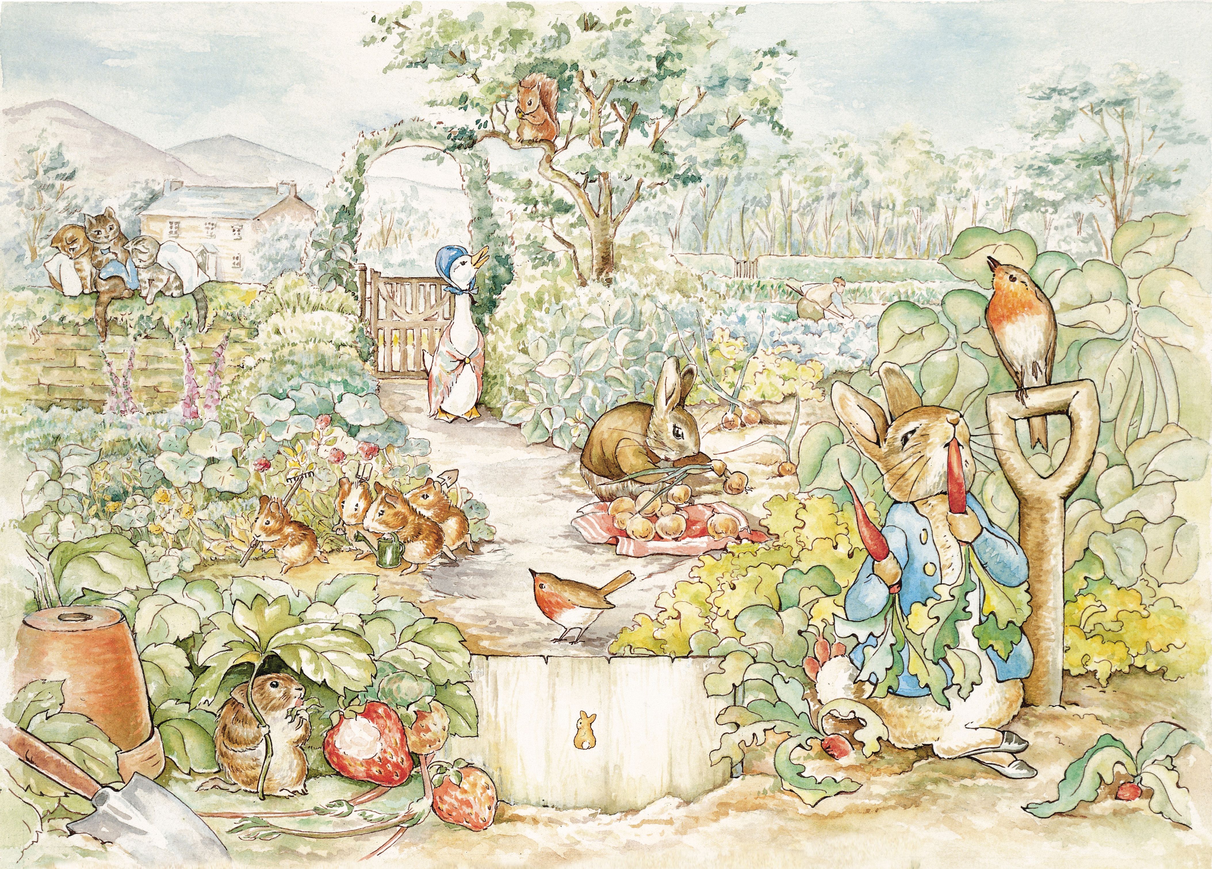 Peter Rabbit Book Garden , HD Wallpaper & Backgrounds