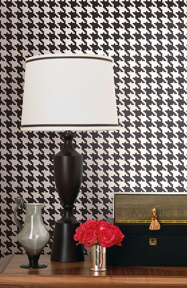 Black And White Dogtooth Wallcovering , HD Wallpaper & Backgrounds