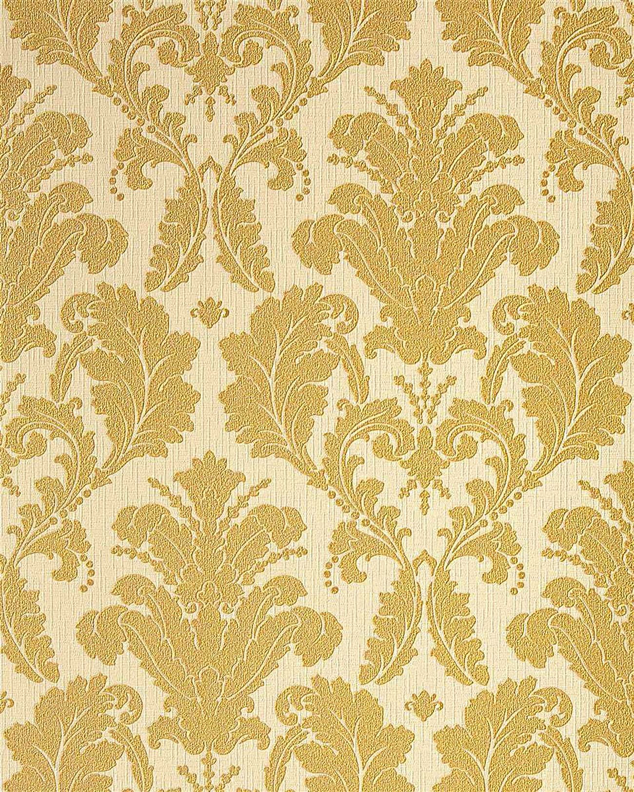 31 Vinyl Wallpaper Luxury Heavyweight Baroque Damask - White Gold Wallpaper For Wall , HD Wallpaper & Backgrounds