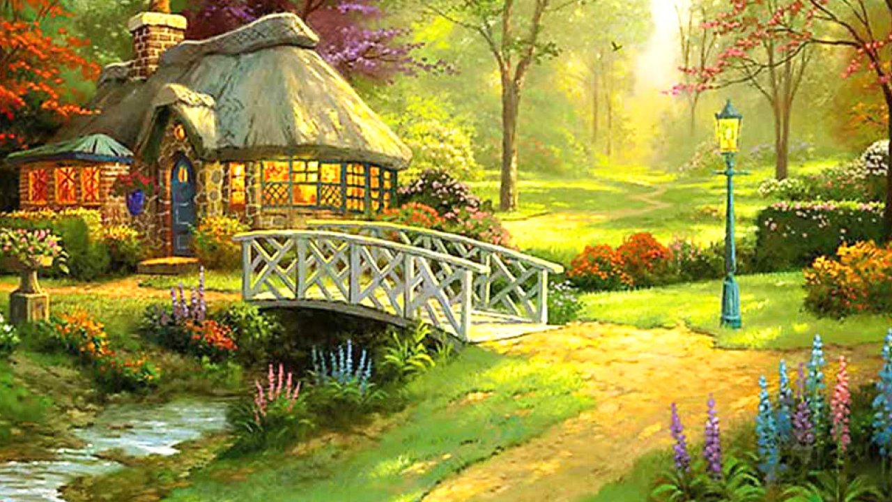 English Cottage Wallpaper - Beautiful English Country Garden , HD Wallpaper & Backgrounds