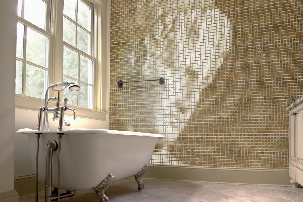 Look Like Real Mosaic Tile The Look Of Real Tile At - Bathrooms With Spanish Tiles , HD Wallpaper & Backgrounds